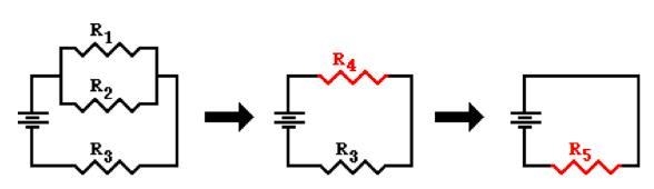 Consider the diagram of a combination circuit below on the left. In the middle, the-example-1