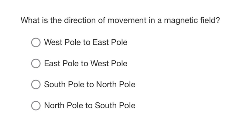 What is the direction of movement in a magnetic field?-example-1