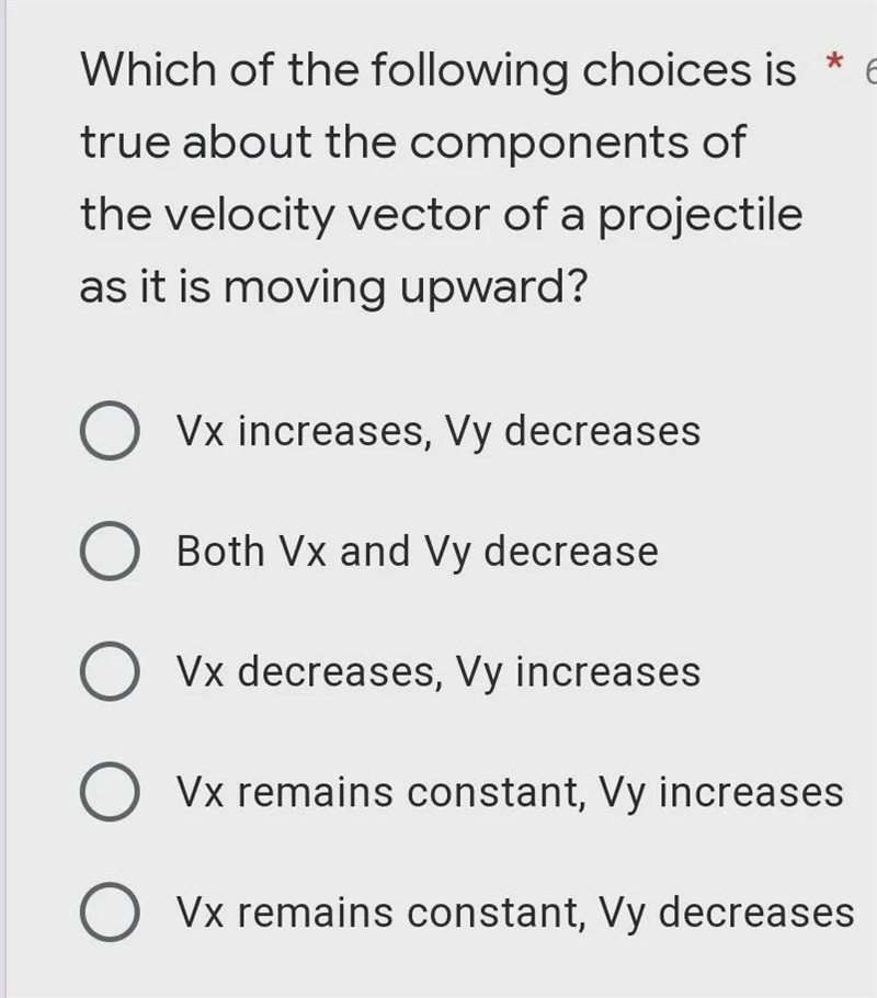 Which of the following choices is true about the components of the velocity vector-example-1