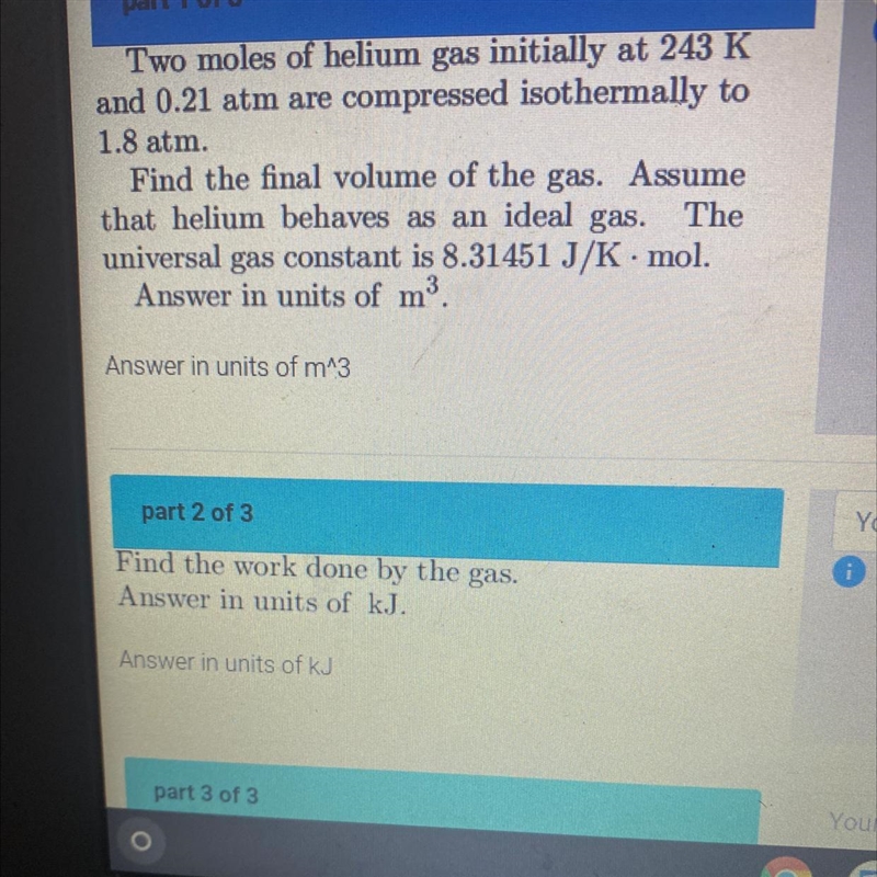 Part 3/3 find the thermal energy transferred. Answer in units of KJ-example-1