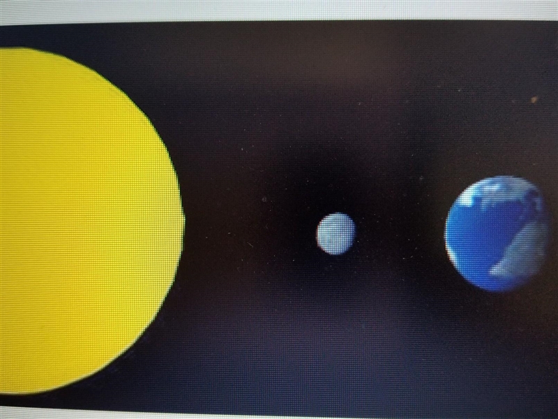 In the image, not to scale, which phase of the moon would you observe from earth?​-example-1