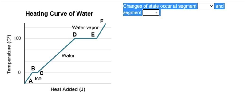 Changes of state occur at segment _____________ and segment_______________.1st blankA-example-1