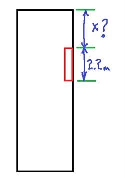 A ball is dropped off of a building and falls past a window that is 2.2m long. If-example-1