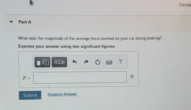 Part A : Image Part B: What was the direction of the average force exerted on your-example-1