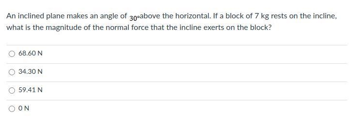 An inclined plane makes an angle of 30 degrees above the horizontal. If a block of-example-1