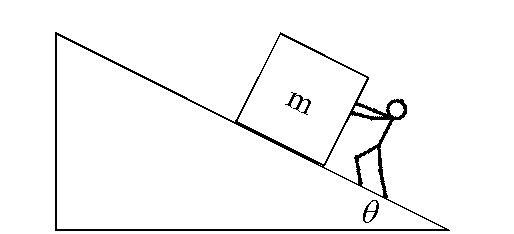 A child exerts a force on an m = 35 kg box that is parallel to an incline where = 30° so-example-1