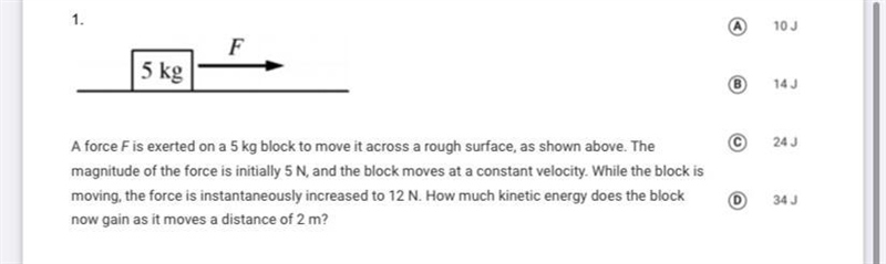 How much kinetic energy does the block now gain as it moves a distance of 2 m?-example-1