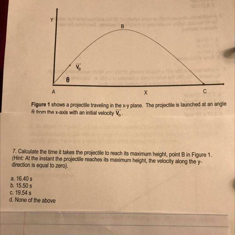 How to solve and answer.vo = 250 m/s.Angle = 40 degrees.-example-1