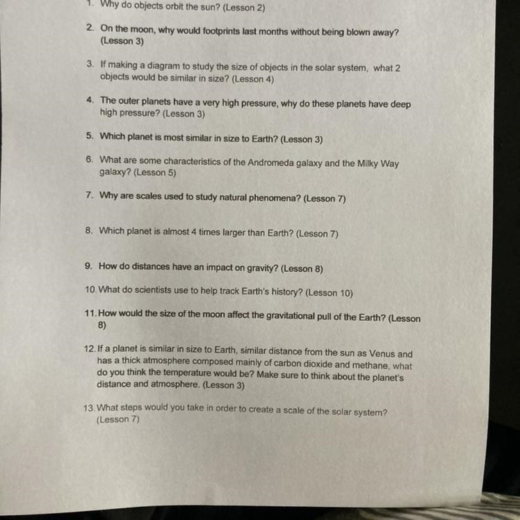 Science 6a unit 2 test study guide Please help me out!!! This is a major grade been-example-1