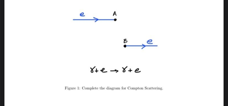 In Fig. 1 complete the Feynman Diagram by referring to the Primitive Diagram and attaching-example-1