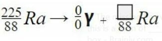 The number in the box is ___ and this is a form of ____ decay.-example-1