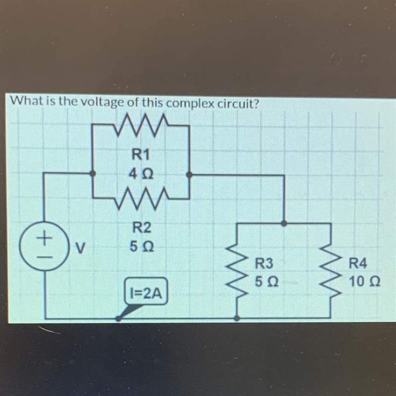 What is the voltage of the following circuit?-example-1