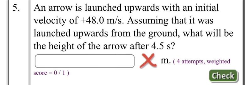 An arrow is launched upwards with an initial velocity of +48.0 m/s. Assuming that-example-1