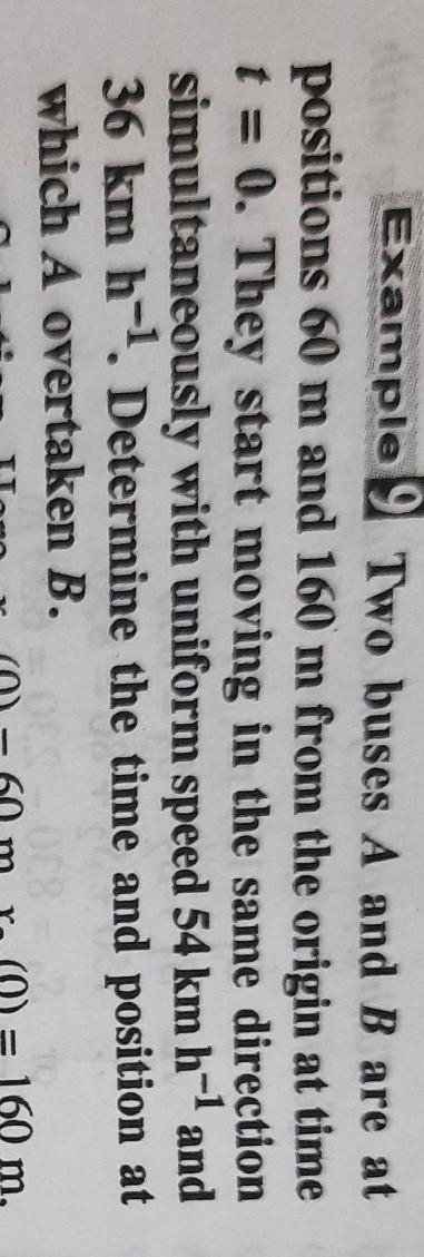 50 POINTS! Question: Two buses A and B are at positions 60 m and 160 m from the origin-example-1