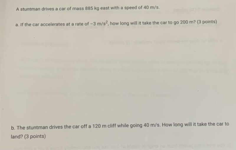 C. How far horizontally from the cliff will the car land?-example-1