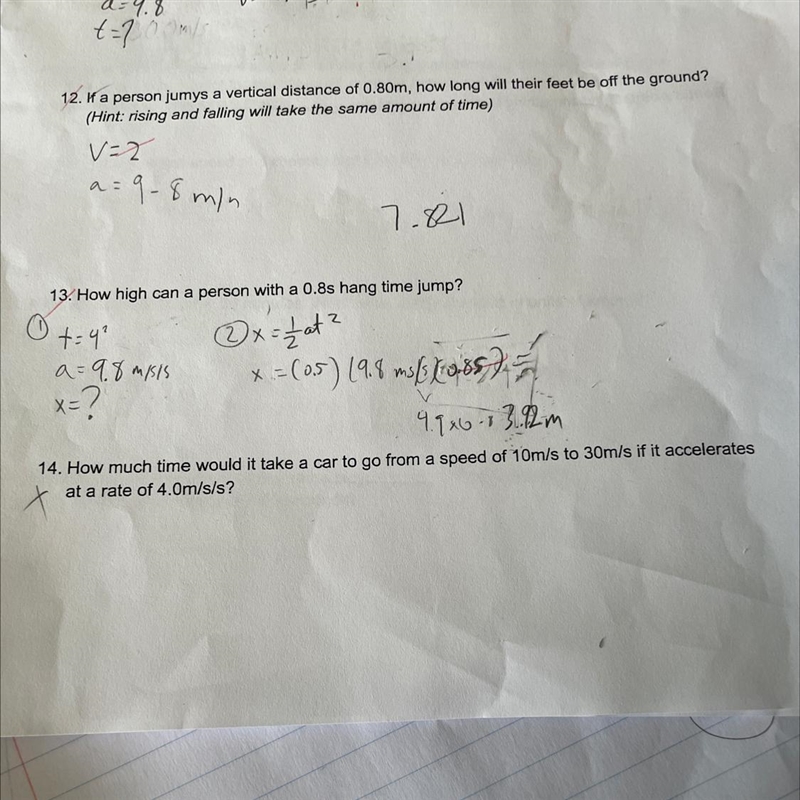 How much time would it take a car to go from a speed of 10m/s to 30m/s if it acceleratesat-example-1