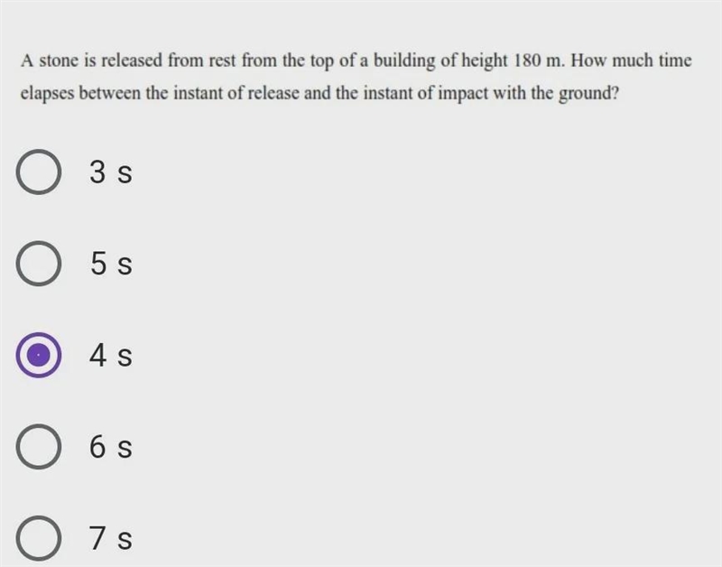 A stone is released from rest from the top of a building of height 180 m. How much-example-1