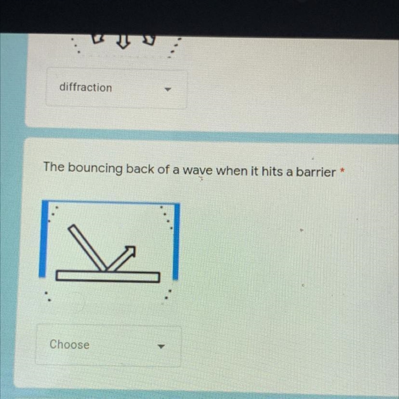 The bouncing back of a wave when it hits a barrier ?-example-1