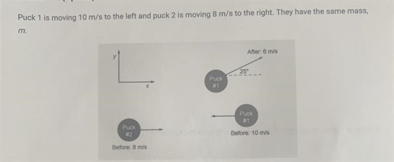 A. What is the total momentum of the system before the collision? (Write your answer-example-1