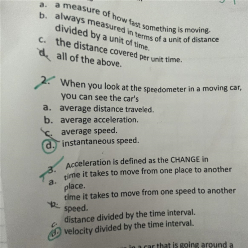 I need a short explanation on why question 2 is wrong.-example-1