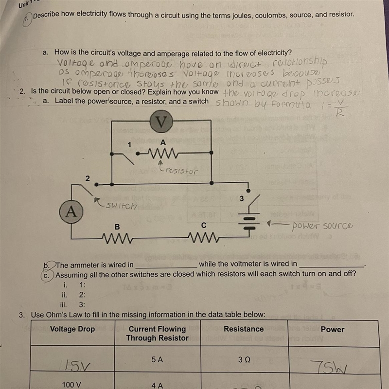 Please help with the circled questions for my study guide need help asap-example-1