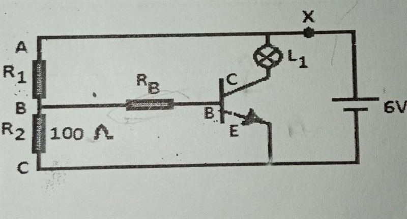 The circuit below shows a silicon based transistor incorporated with a potential decider-example-1