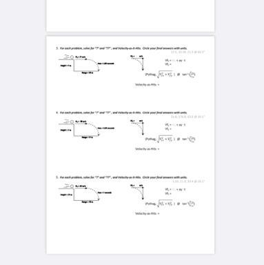 Phys-1A Horizontal Practice 2 Ground-to-Ground Equations Horizontal Equations Vicos-example-1