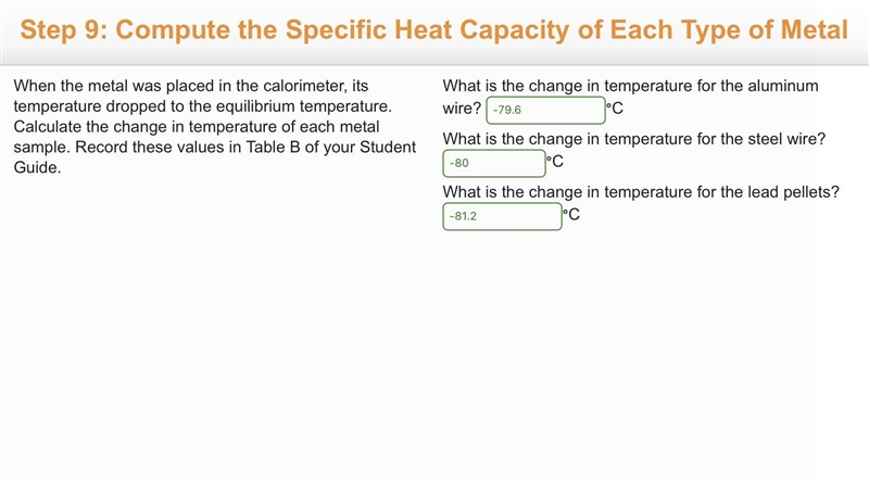 What is the change in temperature for the aluminum wire? c what is the change in temperature-example-1