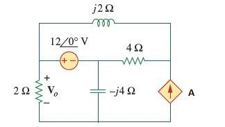 Determine the output voltage Vo in the circuit given below using nodal analysis, where-example-1