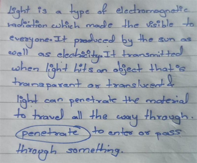 What is light? How is light produced and transmitted?-example-1