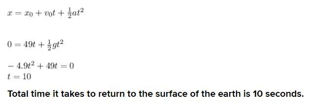 1.A ball is thrown vertically upwards with a velocity of 49 m/s. Calculate (i) the-example-4