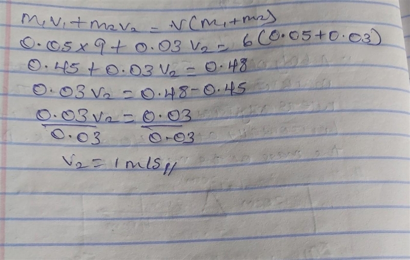 A body of mass m, = 0.050 kg and initial velocity v₁ = 9 m / s turned to the right-example-1