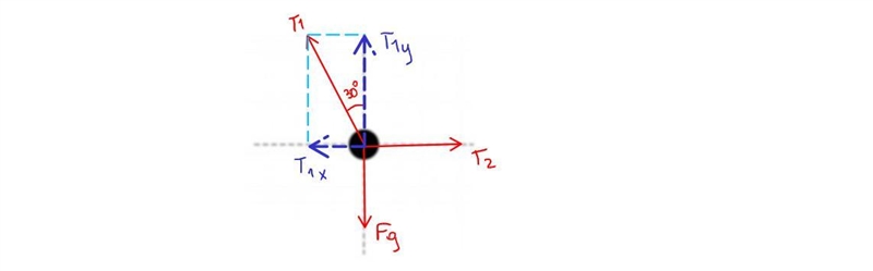 How do I calculate the tension in the horizontal string?-example-1