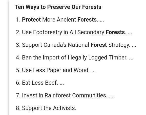 What should be done to protect forest ?​-example-5