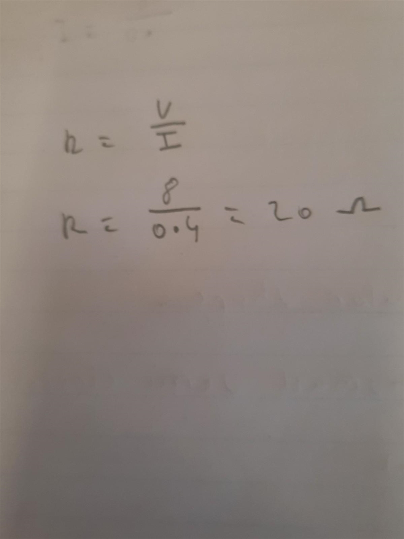 Calculate the resistance of a lamp if the current through it is 0. 4 A and the potential-example-1