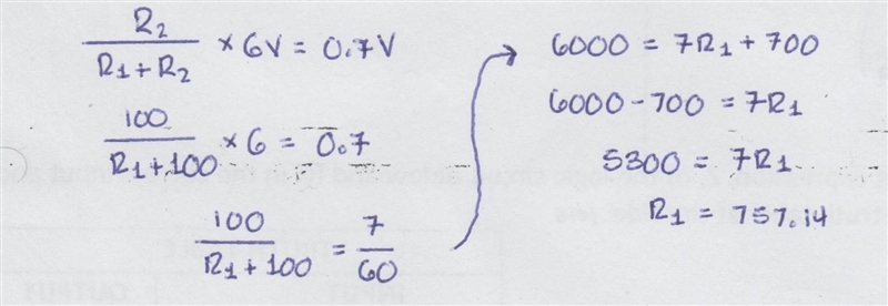 The circuit below shows a silicon based transistor incorporated with a potential decider-example-1