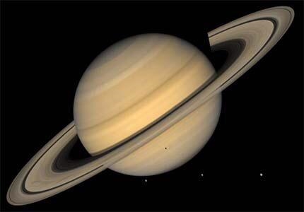 What planet is famous for the beautiful rings that surround it?.-example-1