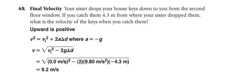 Fill in the blank question. Your sibling drops your house keys down to you from the-example-1