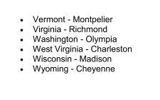 List each of the 50 states and their state capitals.-example-2