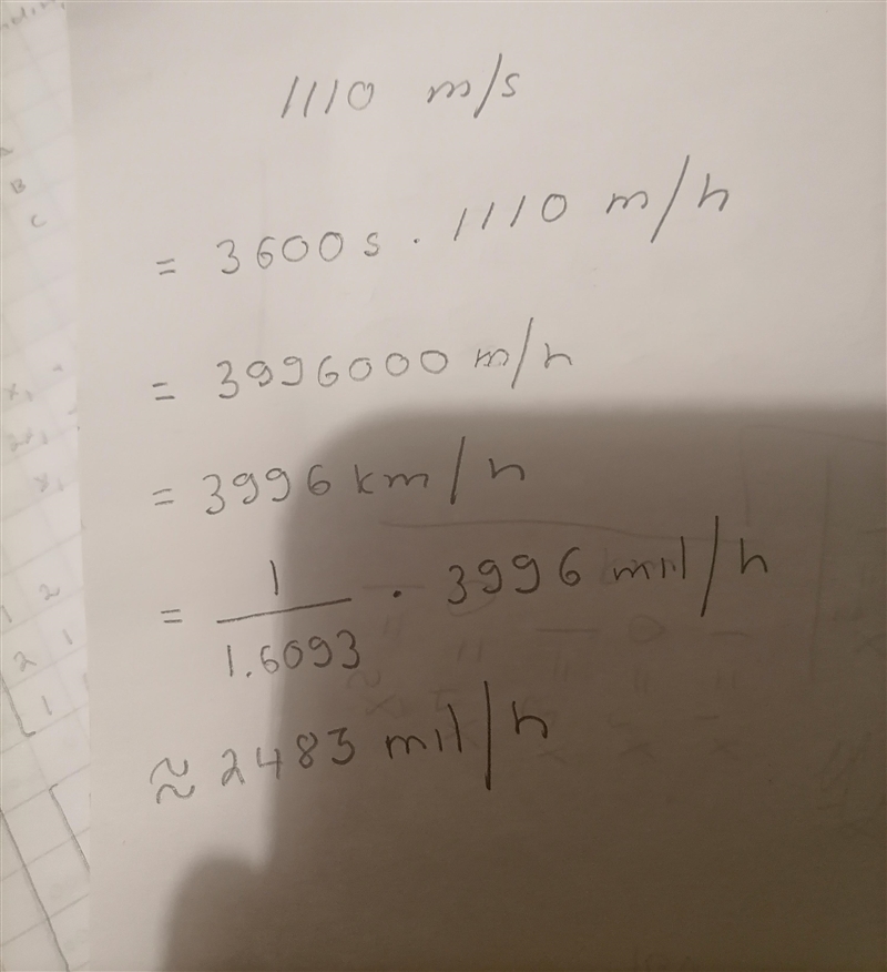 if the average speed of a helium atom at a certain temperature is 1110 m/s, what is-example-1