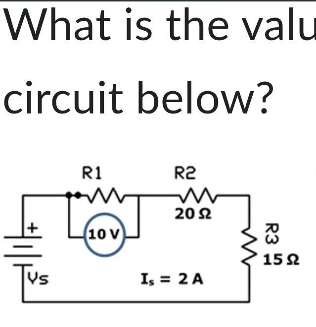 What is the value of v2 below in the series circuit.​-example-1