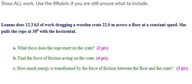 What is the force of friction acting on the crate? I am offering 30 points.-example-1