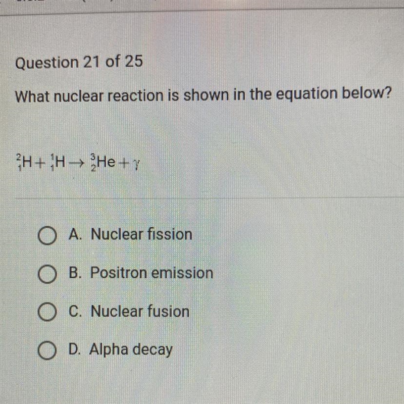 What nuclear reaction is shown in the equation below?-example-1