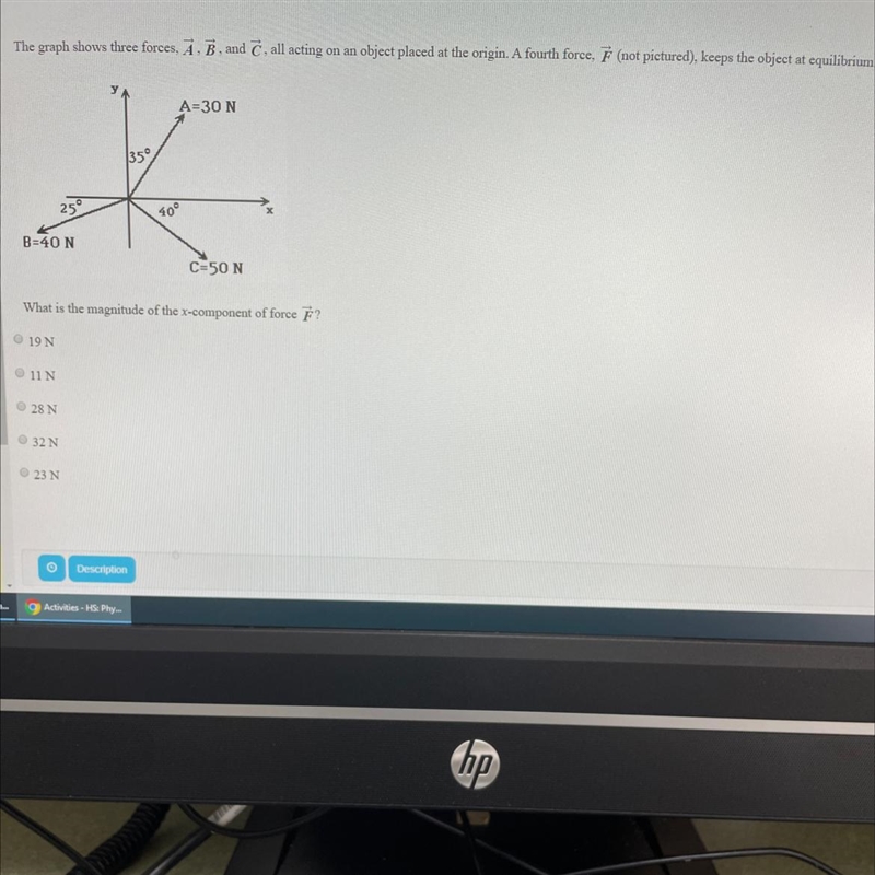 What is the magnitude of the x-component of force ?-example-1