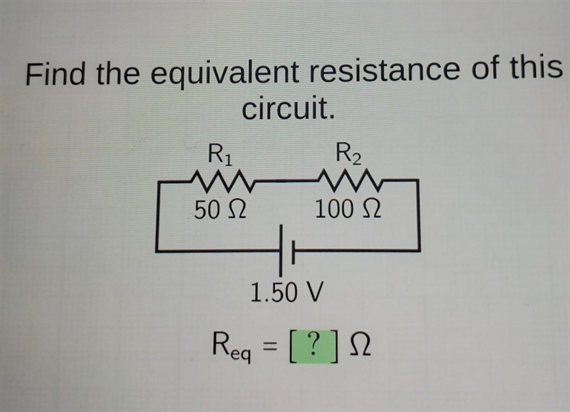 Find the equivalent resistance of this circuit. ​-example-1