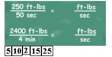 Place the correct answers onto the image.How much power is indicated by each example-example-1