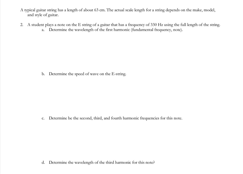 Physics - Standing wave modes on a string - assignment-example-1