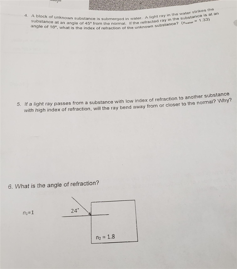 (picture attached) use grass method 4. A block of unknown substance is submerged in-example-1