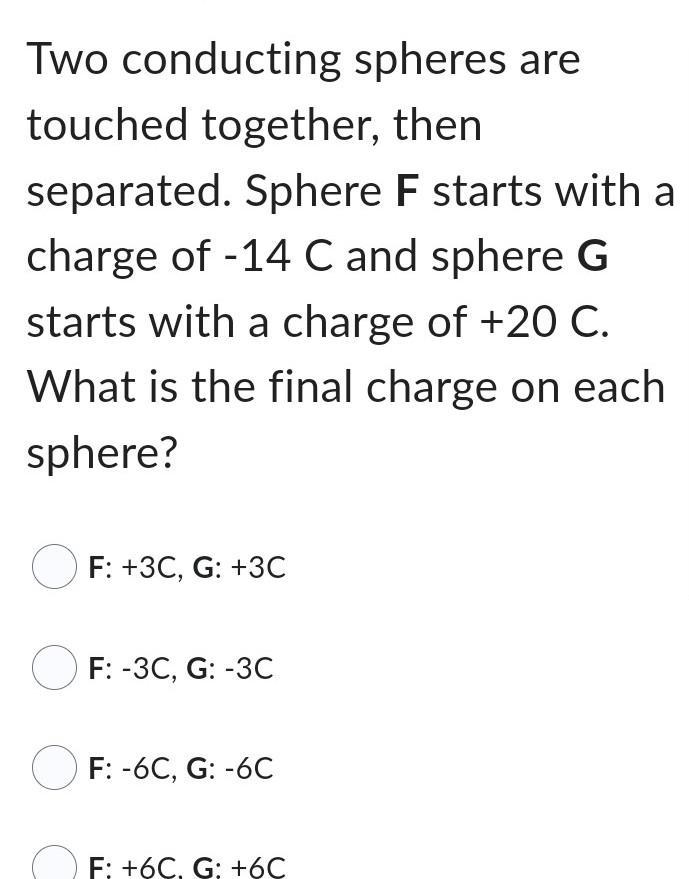 Two conducting spheres ​-example-1