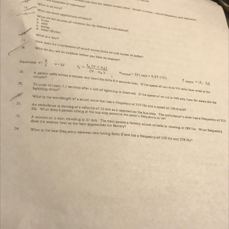 What is the frequency between two turning forks if one has a frequency of 520 Hz and-example-1